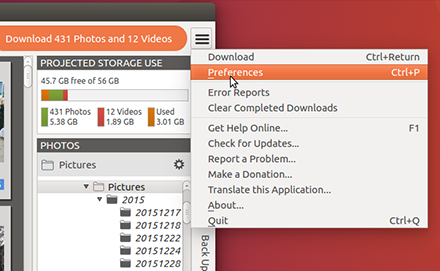 Program Preferences